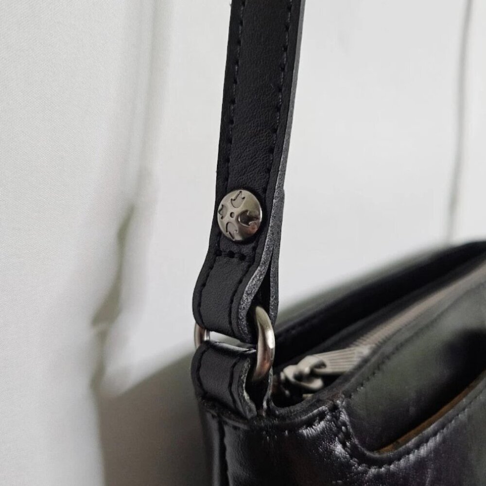 NWT PATRICIA NASH AIMEE Crossbody Bag BLACK Leather Classic Shoulder Handbag - Picture 4 of 11